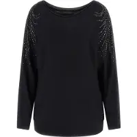 GUESS Pullover W5BR38 Z2NQ2 Schwarz Relaxed Fit