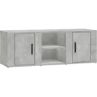 vidaXL TV-Schrank Betongrau 100x31,5x35 cm Holzwerkstoff
