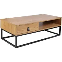 Home Deco Factory Couchtisch aus Holz und Metall Abbott