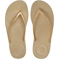 FitFlop Iqushion Ergonomic E54-010, Flip-Flops, Damen, Beige, Größe: 40