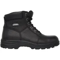 SKECHERS Work Stahlkappe Schnürstiefel Schwarz