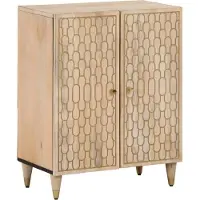vidaXL Beistellschrank 60x33x75 cm Massivholz Mango