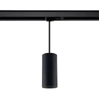 LEDKIA Pendelleuchte Quarz für 3-Phasenstromschiene für GU10 Glühbirne Schwarz