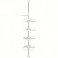 Songmics Teleskop-Duschregal BCB02SW weiss 25,0 x 35,0 x 85,0 - 300,5 cm