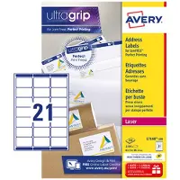 Avery Etiketten Zweckform ultragrip L7160, 63,5x38,1 mm, weiss, Pk. 2100 Stk.