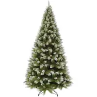 Triumph tree Kunstweihnachtsbaum Pittsburgh grün mit Tannenzapfen H185 x Durchmesser 102 cm (groen)