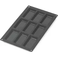 Lékué Backform 9 Financiers Silikon Black