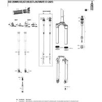 RockShox Sid 2021 Gabelunterbein 35 Mm