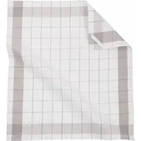Ziczac Geschirrtuch Leinen Taupe (2er Set)