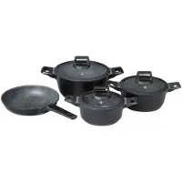 Mulex Malaga 7-teiliges Pannenset aus Gussaluminium mit Antihaft