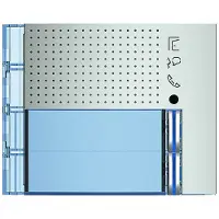 Legrand 351121 Abdeckung mit 2 Ruftasten für Lautsprechermodul Best.Nr. 351100, Farbe: Allmetal
