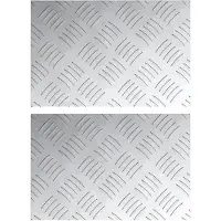 vidaXL Treppe Tritt Rechtwinklig 2 pcs Silber 30 x 20 cm Aluminium