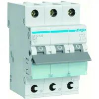 Hager Leitungsschutzschalter 3p. B-25A, 6kA, 3M QC MBS325