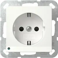 Gira 417003, Schuko, 1 Modul(e), Weiß, 250 V, 16 A, 29 mm