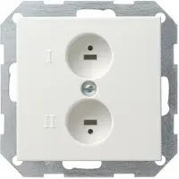 Gira 040203, 2 Modul(e), Weiß, 3,1 cm