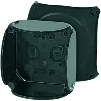 Hensel KF 1000 C, Polycarbonat (PC), Schwarz, IP66, IP67, IP69, 130 mm, 77 mm, 180 mm