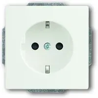 ABB 20 EUCKS-885, CEE 7/3, 2P+E, Schwarz, 250 V, 16 A, 71 mm