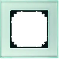 Merten 489160 M-PLAN-Echtglasrahmen, 1fach, Diamantsilber