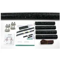 Hellermanntyton Hellermann Tyton LVK-C-5x1.5-16 - Schrumpfschlauch - Schwarz - Polyolefin - 45 cm - 4,8 cm - 1,2 cm (380-04014)