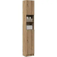 vidaXL Badezimmerschrank Artisan Oak 32x25,5x190 cm Holzwerkstoff