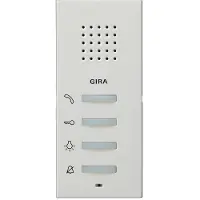 Gira Wohnungsstation 125027 AP System 55 reinweiß matt