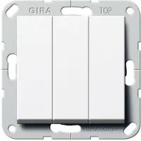 Gira 284403 Wipptaster BS 3f Schließer System 55 Reinweiß