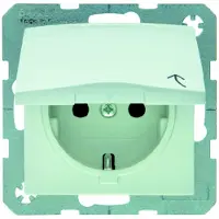 Hager Steckdose Schuko 47518982 weiß glänzend