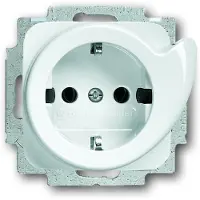 Busch-Jaeger 2011-0-2605, CEE 7/3, 2P+E, Weiß, 250 V, 16 A, 71 mm