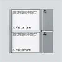 Siedle BTM 650-02 SM Bus-Tasten-Modul Silber-Metallic