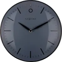 Nextime Funk-Wanduhr Small Glamour Ø 30 cm anthrazit