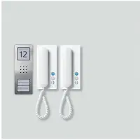 Siedle SET CA 812-2 E/W, Kabelgebunden, Edelstahl, Weiß, Wand