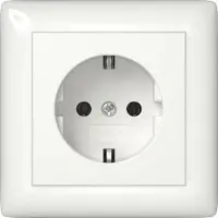 Gira 444003, Schuko, 1 Modul(e), Weiß, 250 V, 16 A, 32 mm