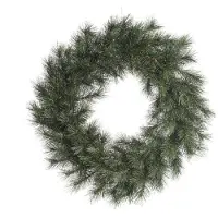 Everlands Malmö Kranz d50 cm grün/weiß Weihnachten (groen;wit)