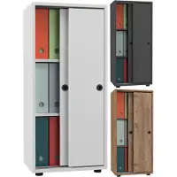 Hioshop Büroschrank Aktenschrank Ulas 3fach