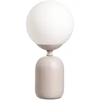 Pauleen Tischlampe GLOWING CHARM, alu / grau / zink, für Wohn- / Esszimmer, Glas, Junges Wohnen, Tischlampe