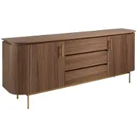 Angel Cerdá Anrichte 3228 in Walnuss / Gold – (B)210 x (H)80 x (T)45 cm | Gr.: onesize
