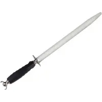 Fischer Wetzstahl Metzgerbohrer rund schwarzchrom fein 30 cm - 125042