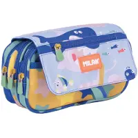 Milan 4-reißverschluss-etui Mit Klappe Odyssey Sonderedition Blau Mann Blau One Size