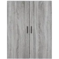 vidaXL Highboard Grau Sonoma 69,5x34x180 cm Holzwerkstoff