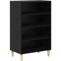vidaXL Sideboard Schwarz Eichen-Optik 57 x 35 x 89,5 cm Holzwerkstoff