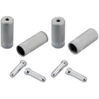 Jagwire Tipps Universal Pro End Cap Pack Braided Housing-Silver