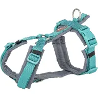 Trixie Premium Trekking Geschirr aqua/grafit, Größe: XL