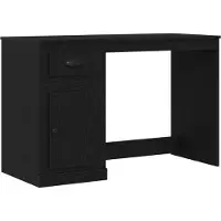vidaXL Schreibtisch Schwarz Eichen-Optik 50 x 115 x 75 cm