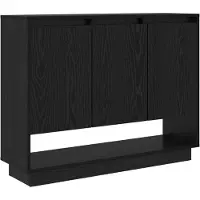 vidaXL Sideboard Schwarz Eichen-Optik 97 x 29 x 75 cm Holzwerkstoff