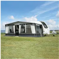DWT Jubiläumsmodell für Einsteiger Jubilee 40 270 Gr. 13 inkl. Travel Paket - Umlaufmaß 911-940 cm - 270cm Tiefe - inkl. 28x1mm ALU Gestänge - Reisezelt für Wohnwagen