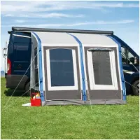 DWT Space Air HQ - mit nicht UV-resistenter Farbpigmentierung - 260 L Gr.3 - 260x280 cm (BxT) - Vorzelt Wohnwagen aufblasbar Caravanvorzelt Markise Camping Air-In Leichtzelt - Reisezelt - Teilzelt