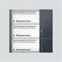 Siedle Tastenmodul TM 612-3 AG anthrazitgrau (210004999-00)