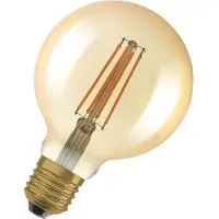 Osram 95 E27 LED-Glühbirne mit bernsteinfarbenem Glühfaden, 60 W warmweiß