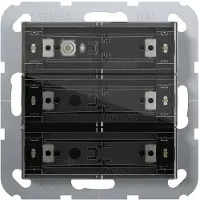 Gira KNX-Tastsensor 4 Standard, 3fach, System 55, Temperatursensor, RGB-Status-LEDs, 1 Stk.