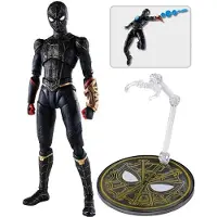 Tamashii Nations Spiderman Gold Sh Figuarts Schwarzer Anzug Spezialset 15 Cm